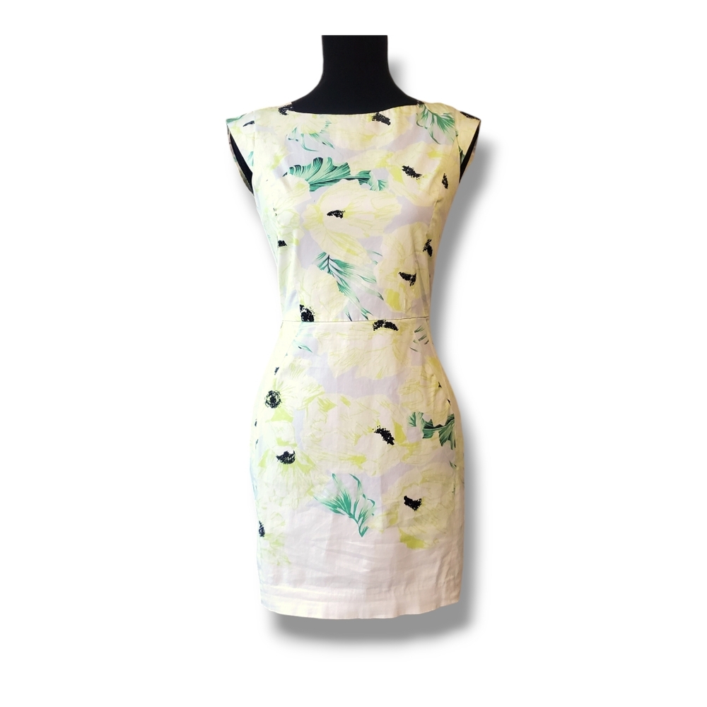 FCUK Fitted Summer Mini Dress Tropical Theme